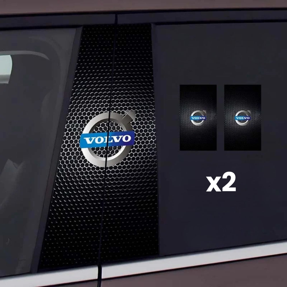 2x Adesivi per finestrino dell'auto con logo