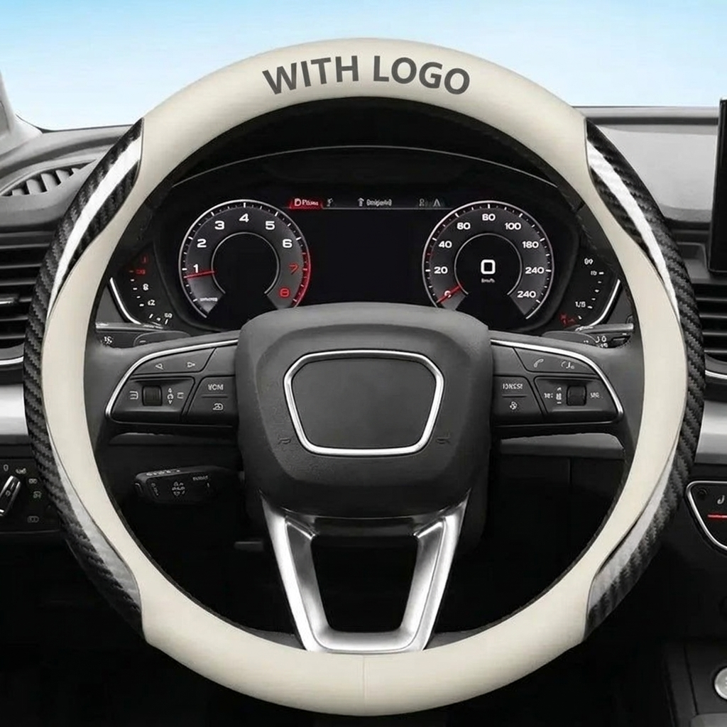 Copertura in Cuoio Personalizzata per Volante Auto