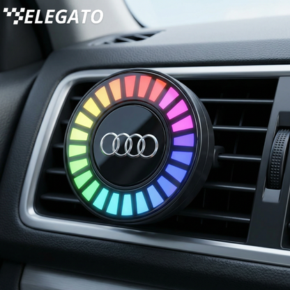 Luce LED per auto con ritmo musicale e logo (con diffusore di aromi)