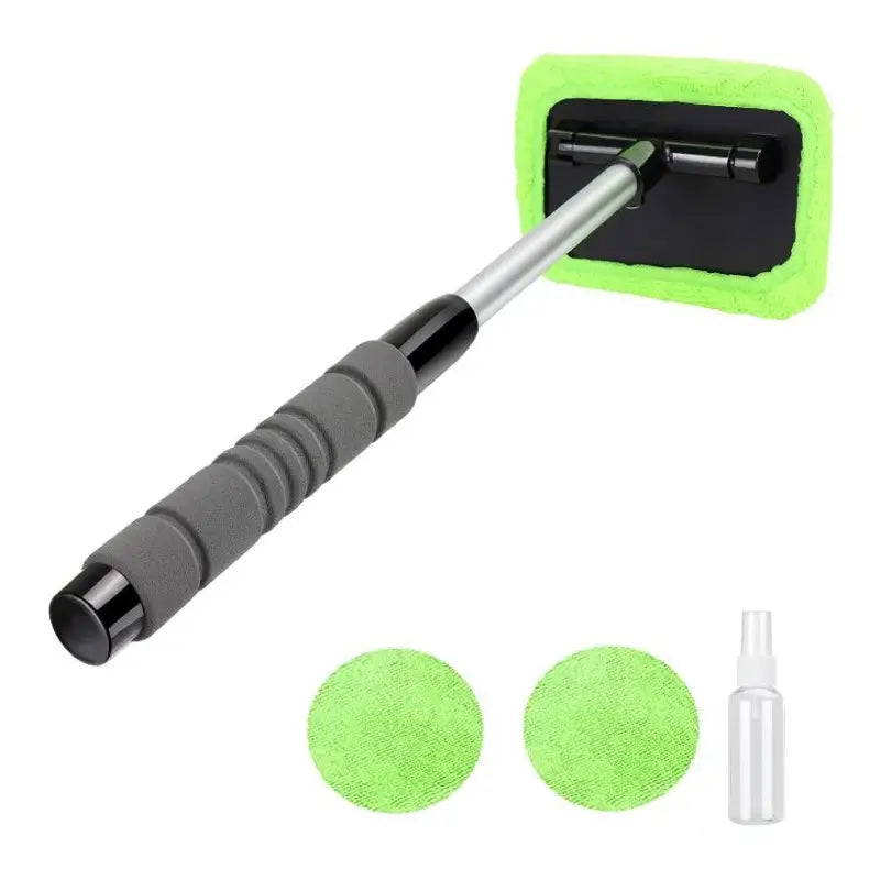 Spazzola per pulizia vetri auto (2 microfibre incluse)