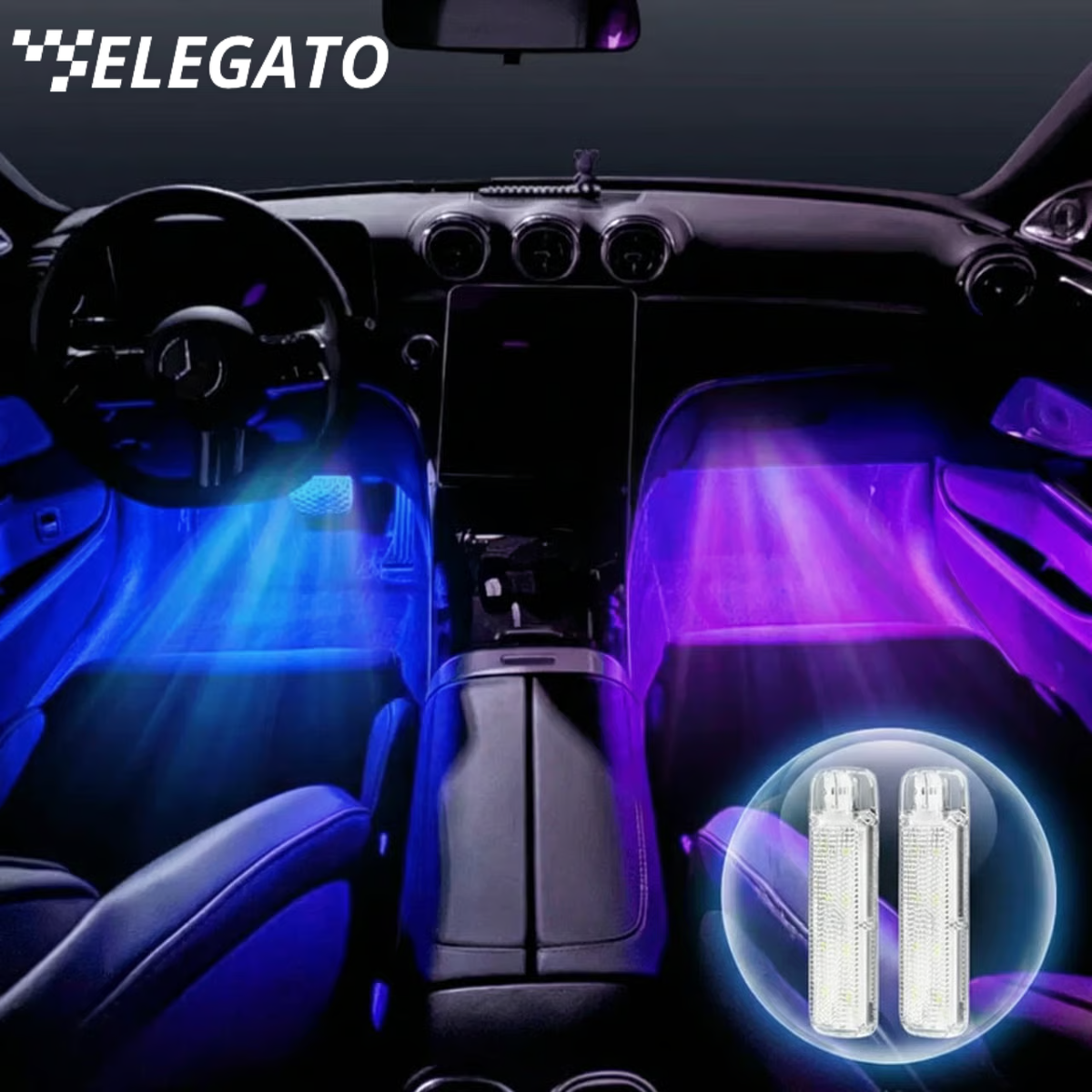 Illuminazione ambientale per una guida elegante