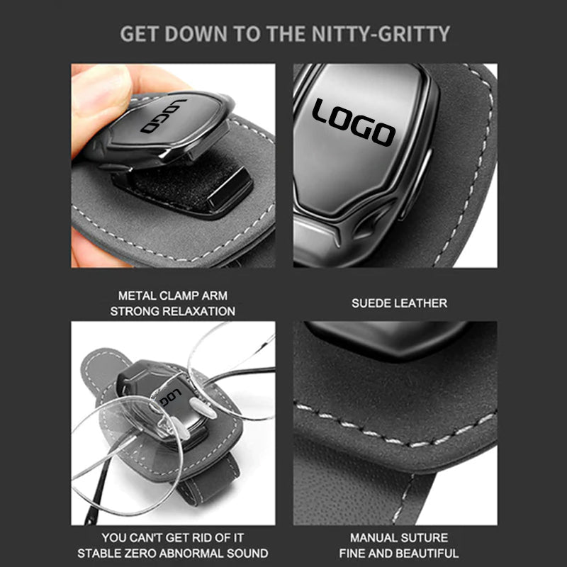 50% Off  Suede Multifunctional Glasses Clip