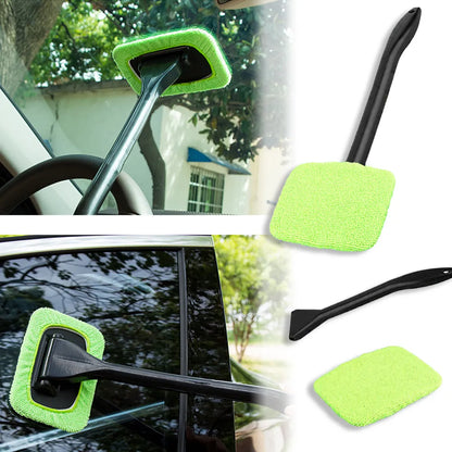 Spazzola per pulizia vetri auto (2 microfibre incluse)