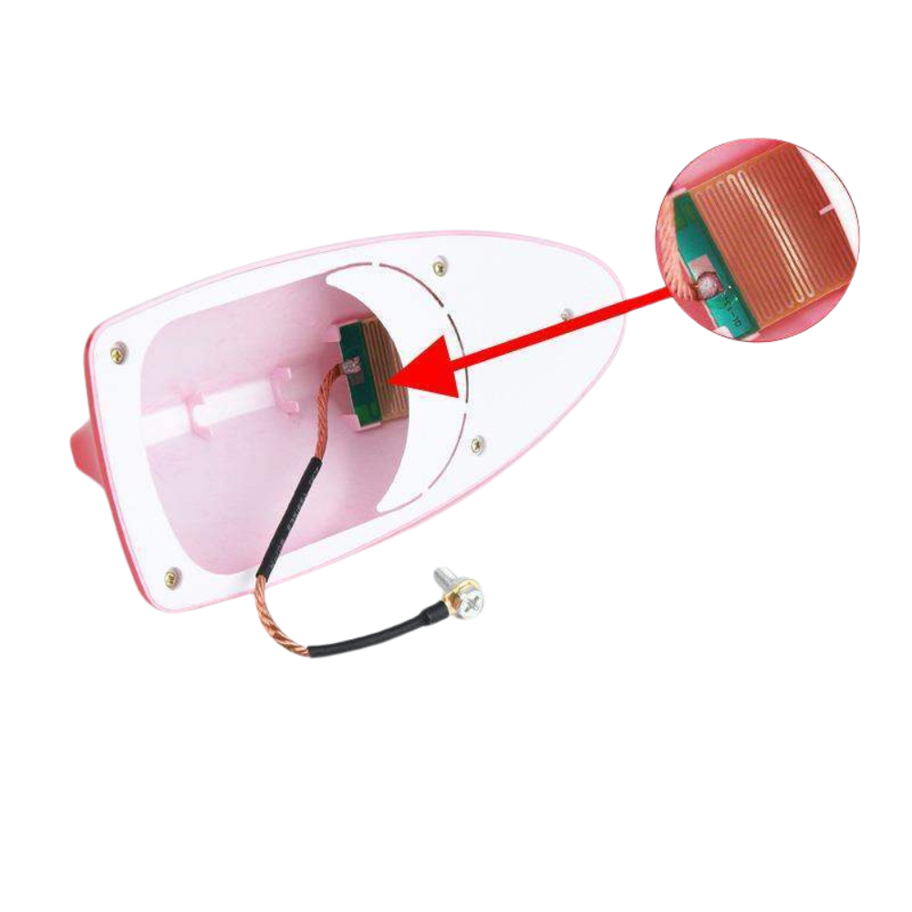 Antenna per auto a forma di pinna di squalo