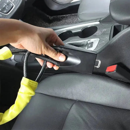 Blocco per volante con cavo in acciaio