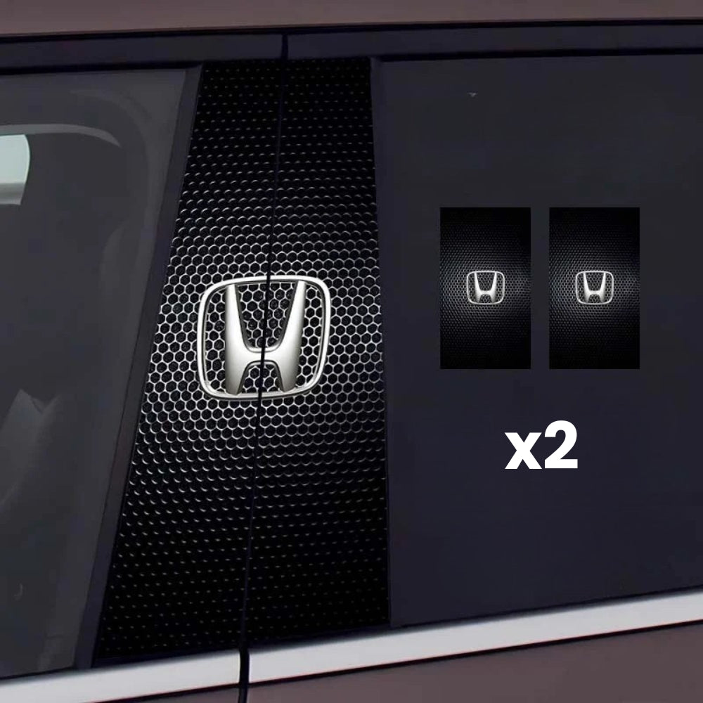 2x Adesivi per finestrino dell'auto con logo