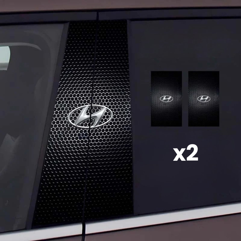 2x Adesivi per finestrino dell'auto con logo