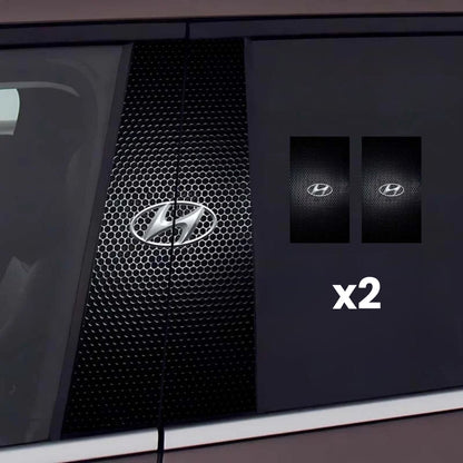 2x Adesivi per finestrino dell'auto con logo