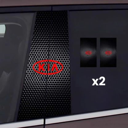 2x Adesivi per finestrino dell'auto con logo