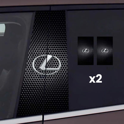 2x Adesivi per finestrino dell'auto con logo