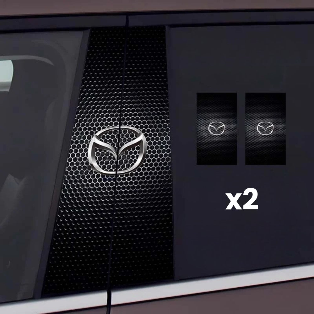 2x Adesivi per finestrino dell'auto con logo