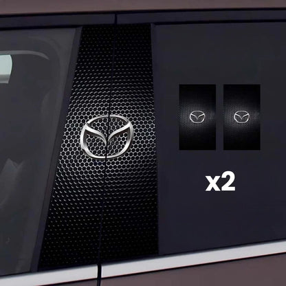 2x Adesivi per finestrino dell'auto con logo
