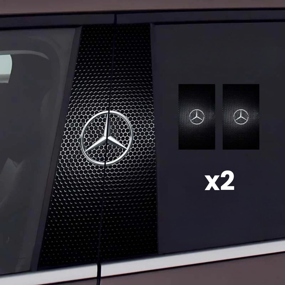 2x Adesivi per finestrino dell'auto con logo