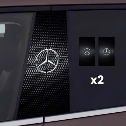 2x Adesivi per finestrino dell'auto con logo