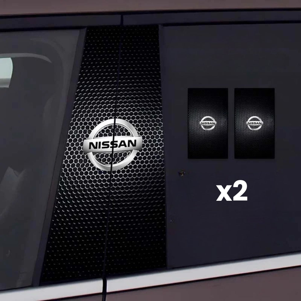 2x Adesivi per finestrino dell'auto con logo