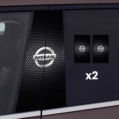2x Adesivi per finestrino dell'auto con logo