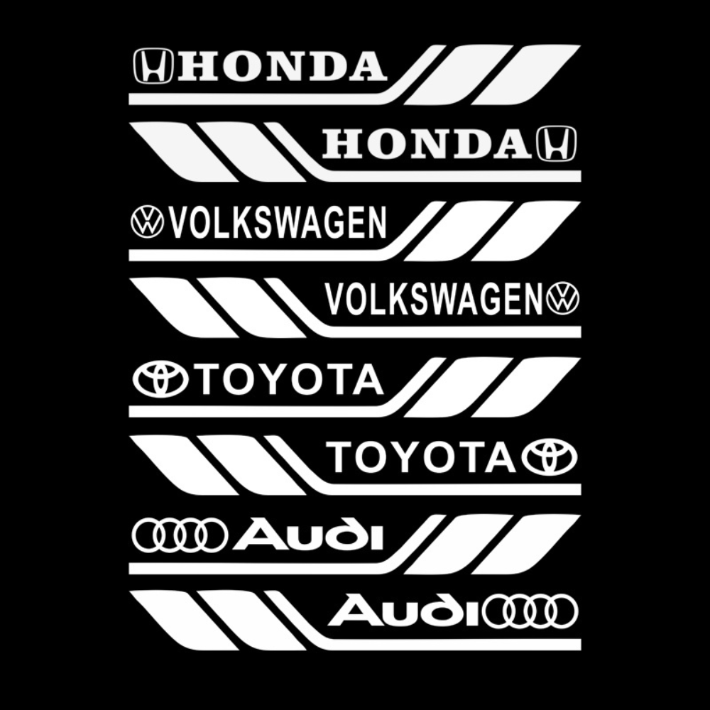 Pack 2 - Adesivi personalizzati per auto