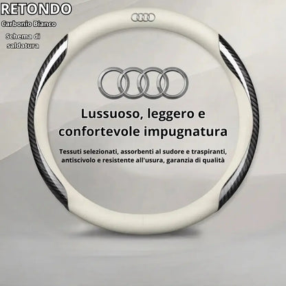 Copertura in Cuoio Personalizzata per Volante Auto