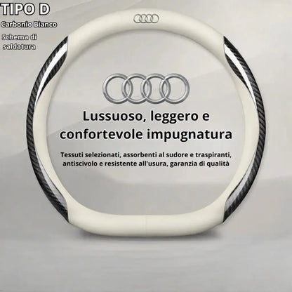 Copertura in Cuoio Personalizzata per Volante Auto