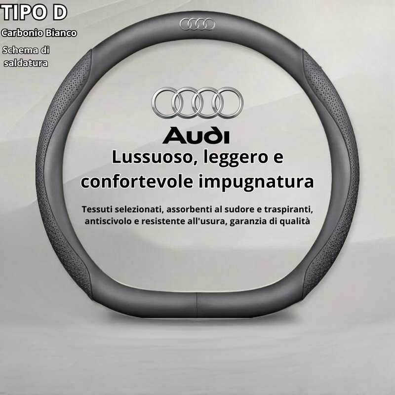 Copertura in Cuoio Personalizzata per Volante Auto