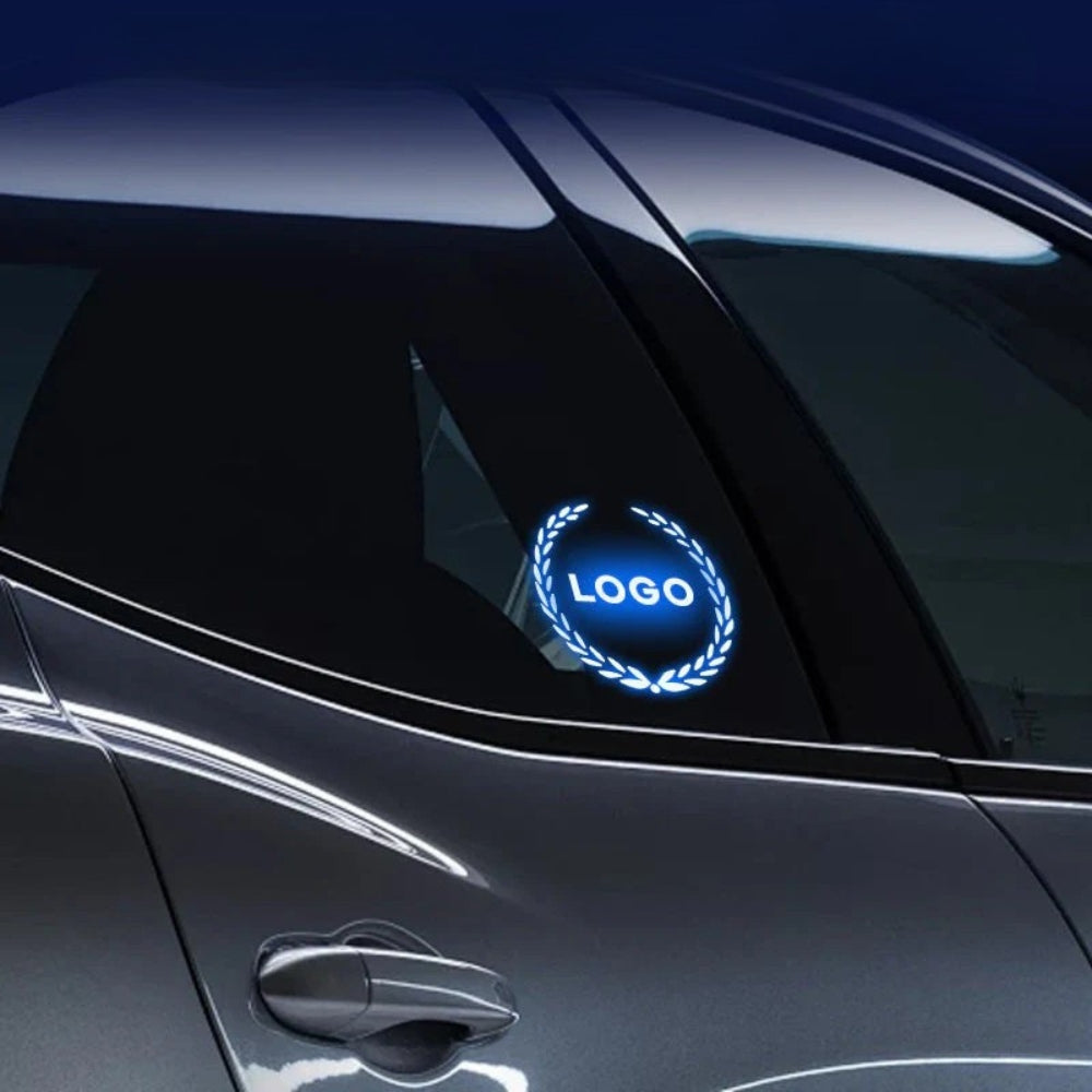Logo auto a LED ricaricabile - Effetto luce al neon