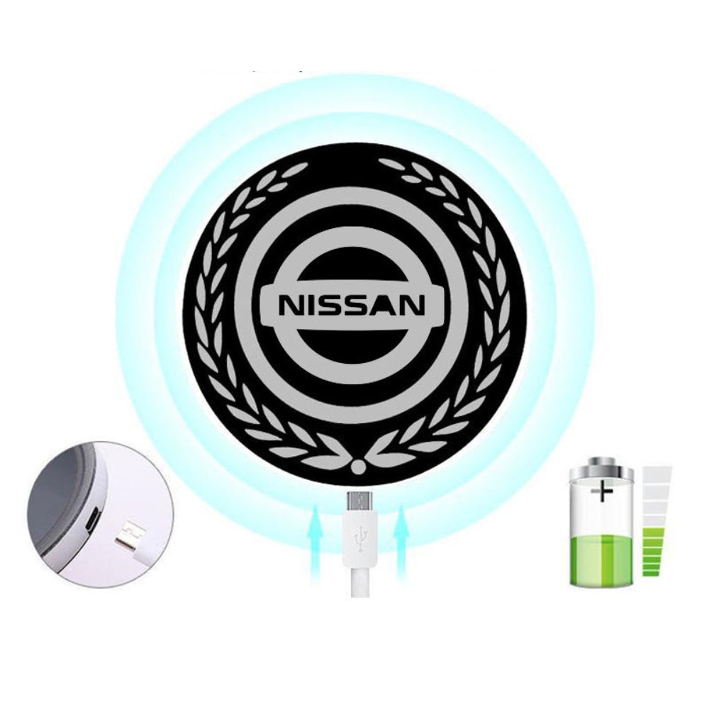 Logo auto a LED ricaricabile - Effetto luce al neon