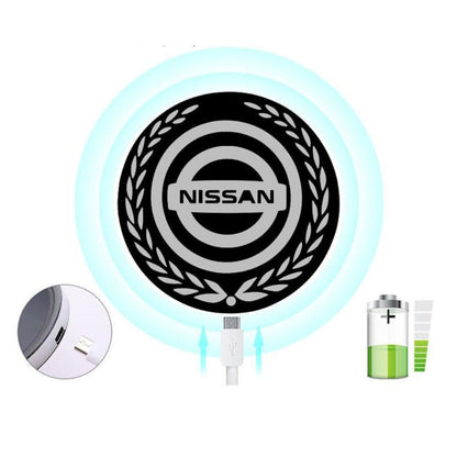 Logo auto a LED ricaricabile - Effetto luce al neon