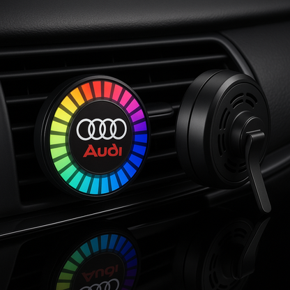Luce LED per auto con ritmo musicale e logo (con diffusore di aromi)
