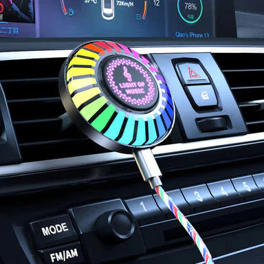 Luce LED per auto con ritmo musicale e logo (con diffusore di aromi)