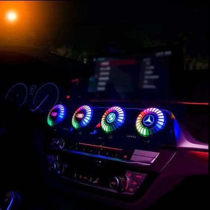 Luce LED per auto con ritmo musicale e logo (con diffusore di aromi)
