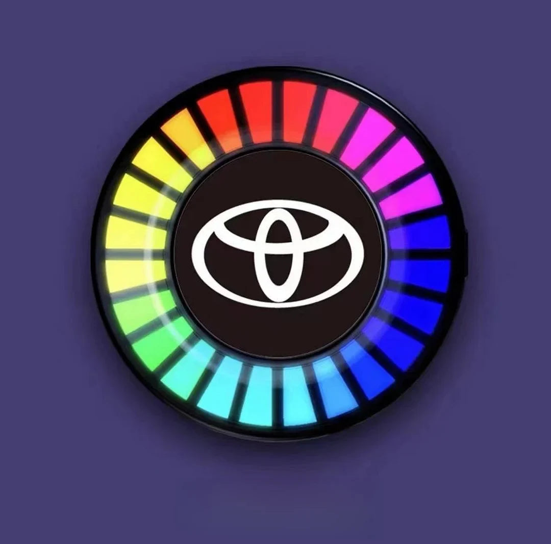 Luce LED per auto con ritmo musicale e logo (con diffusore di aromi)