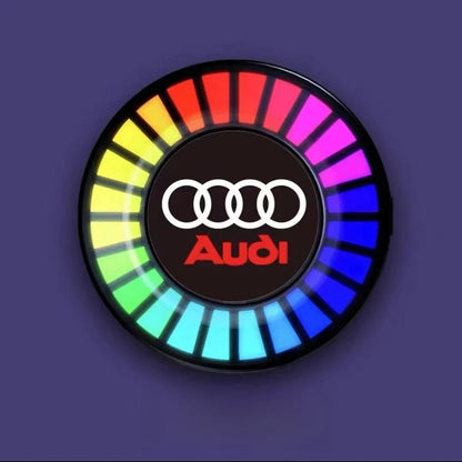 Luce LED per auto con ritmo musicale e logo (con diffusore di aromi)