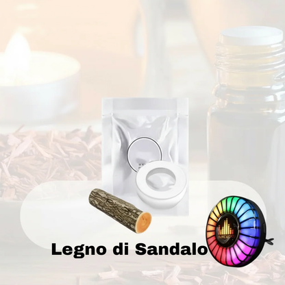 Luce LED per auto con ritmo musicale e logo (con diffusore di aromi)