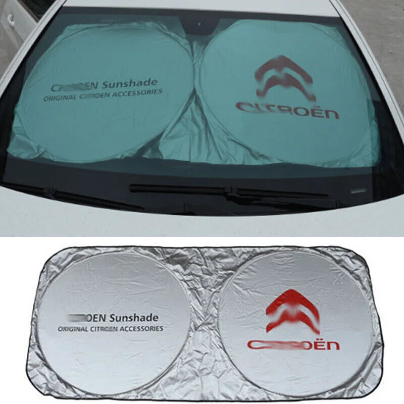 Parasole per auto pieghevole con logo