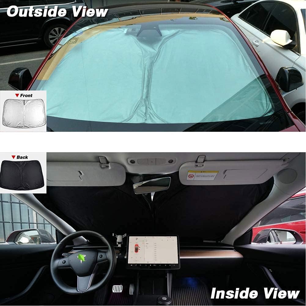 Parasole per auto pieghevole con logo