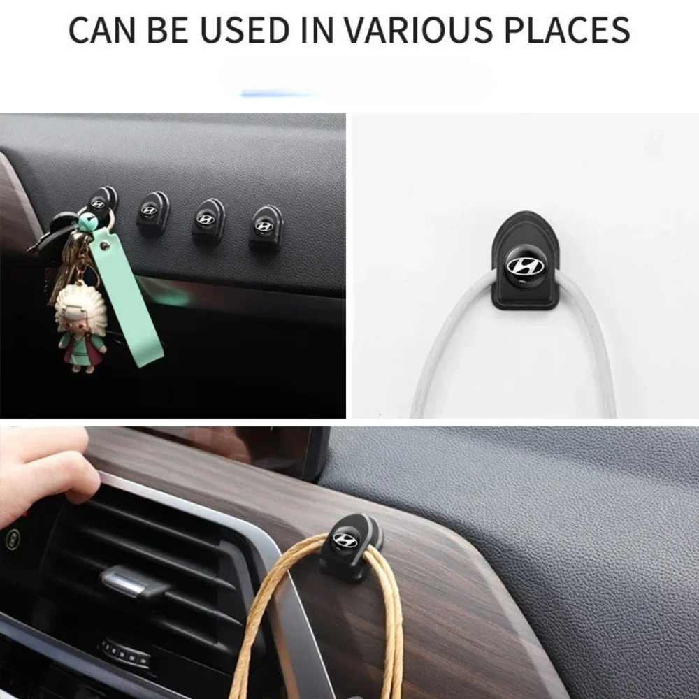 Set di 4 mini ganci autoadesivi