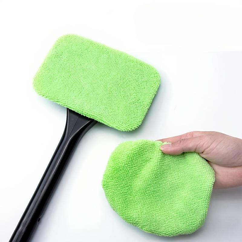 Spazzola per pulizia vetri auto (2 microfibre incluse)