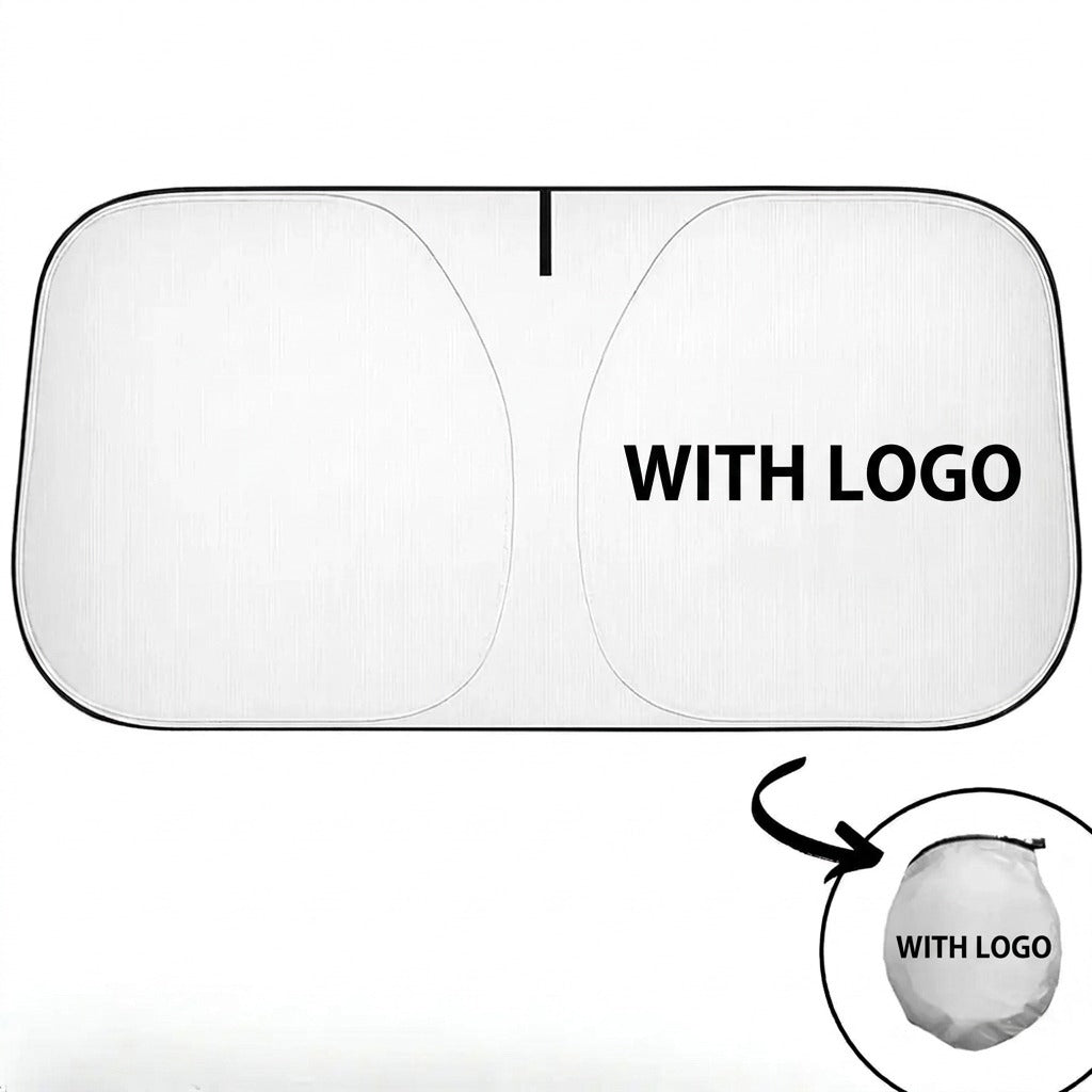 Parasole per auto pieghevole con logo